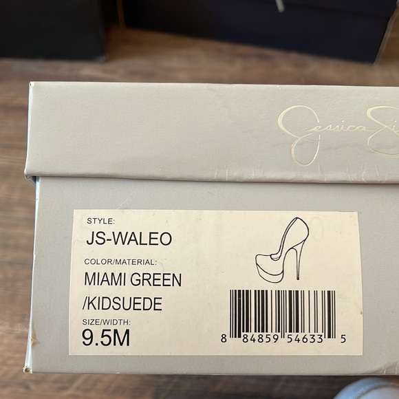 Teal Jessica Simpson Heels - Picture 5 of 5